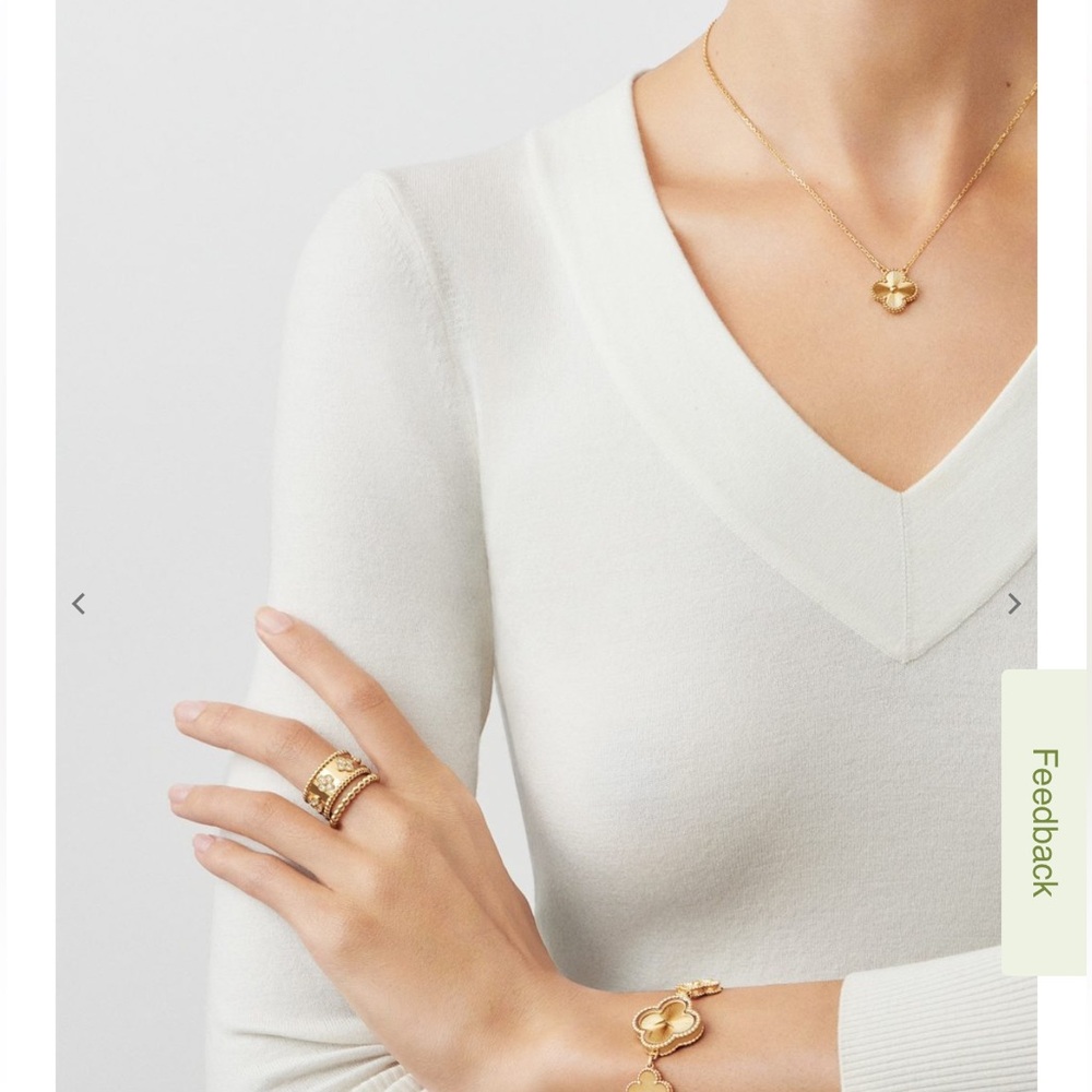Van Cleef & Arpels Gold Alhambra Necklace - Picture 7 of 9